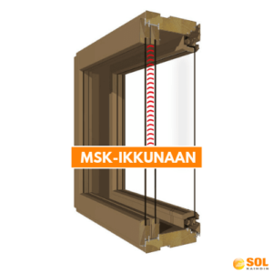 Alumiinisälekaihdin MSK-ikkunaan
