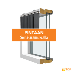 Lamelliverho, Ikkunan pintaan