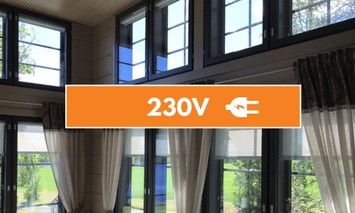 230V sähkömoottori rullaverhot
