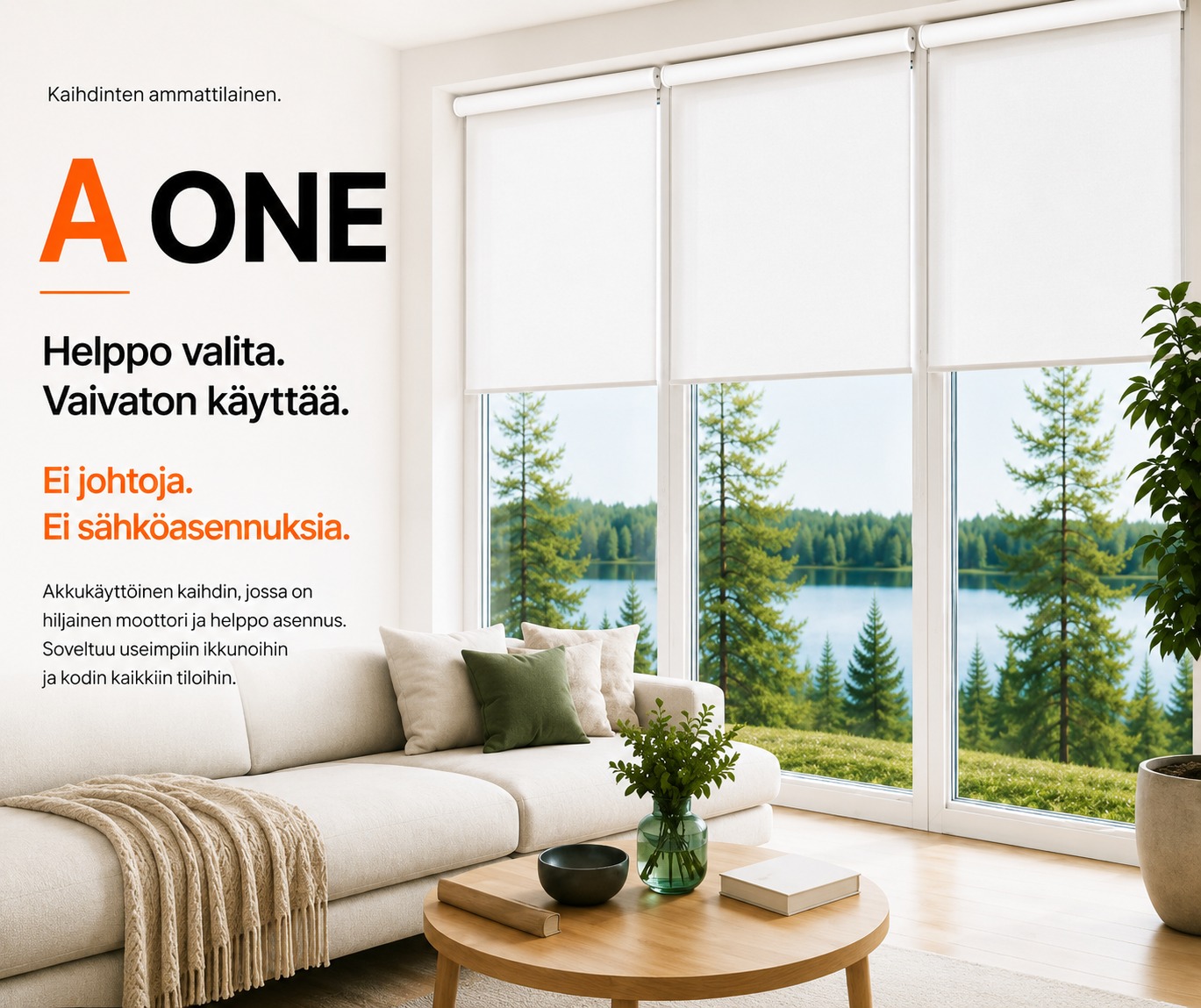 A One Moottoroitu rullaverho - Image 2