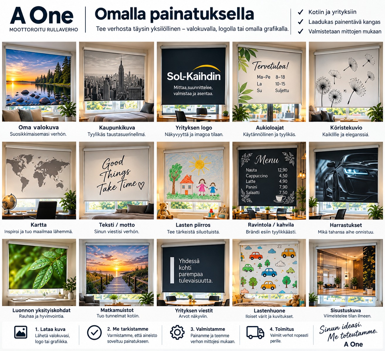 A One Moottoroitu rullaverho - Image 15